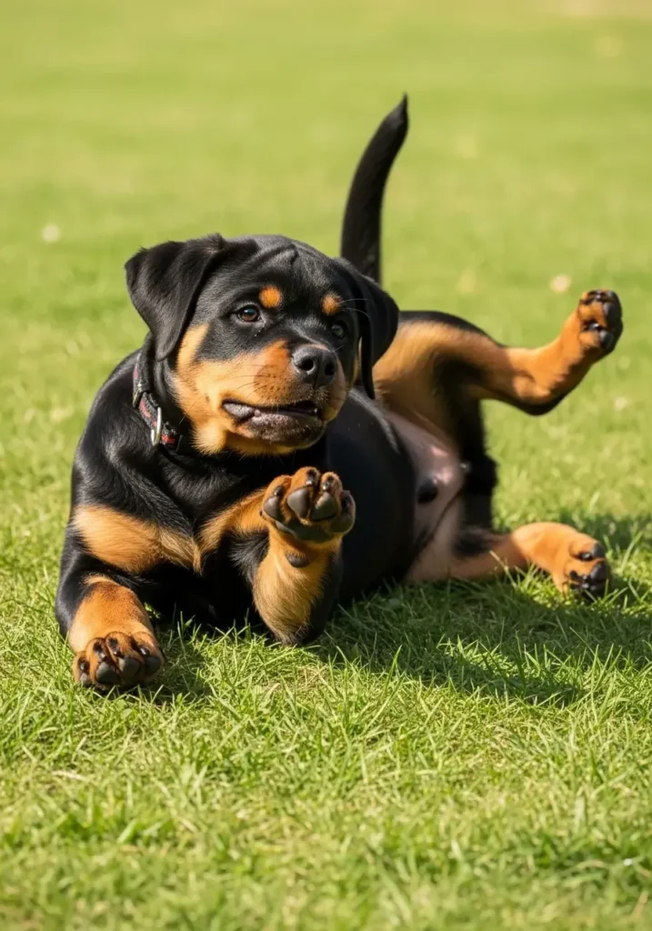 Why Do Rottweilers Lie on Their Backs?