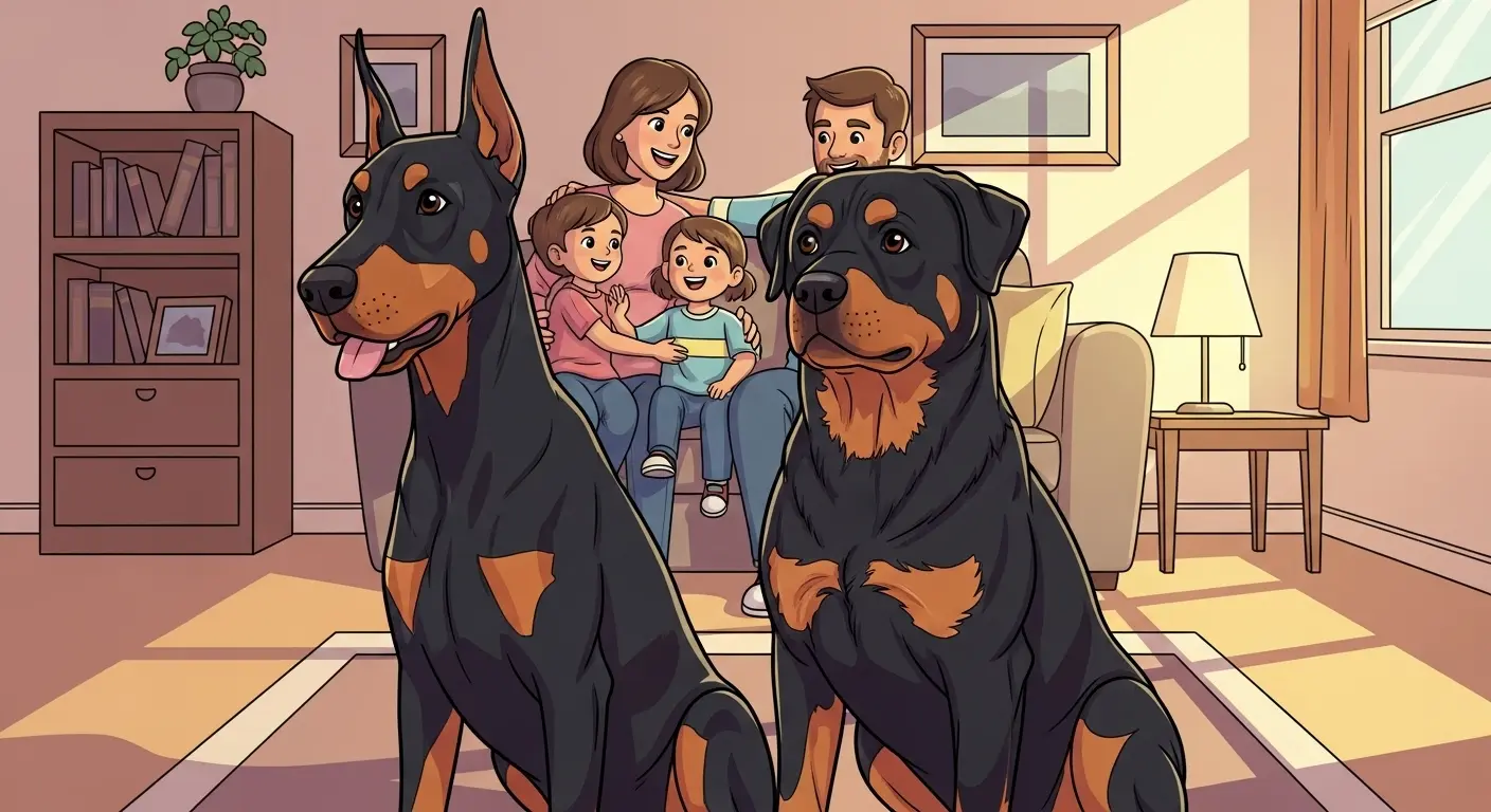 Doberman vs Rottweiler for Family Which One’s the Better Fit