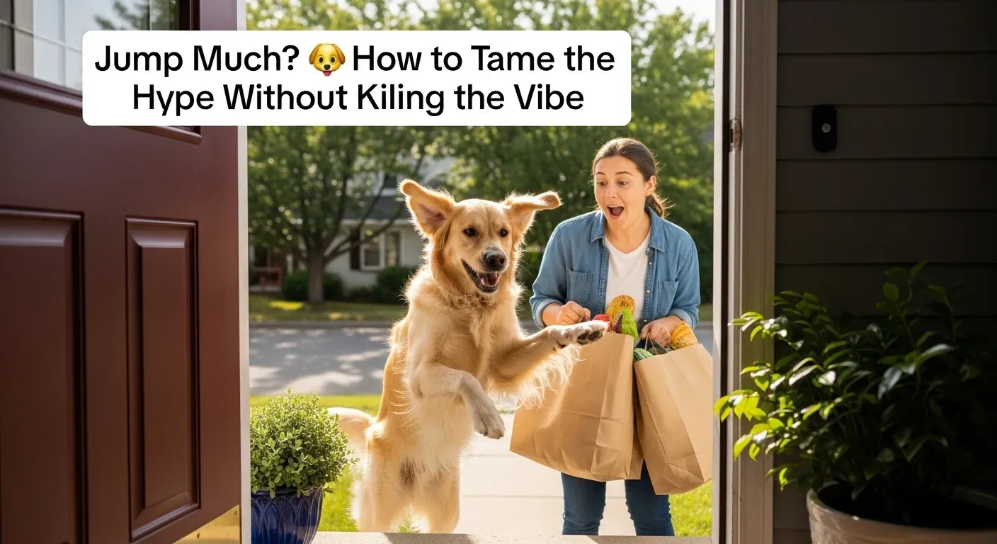 How to Stop a Dog From Jumping When Excited (Without Killing the Vibe)