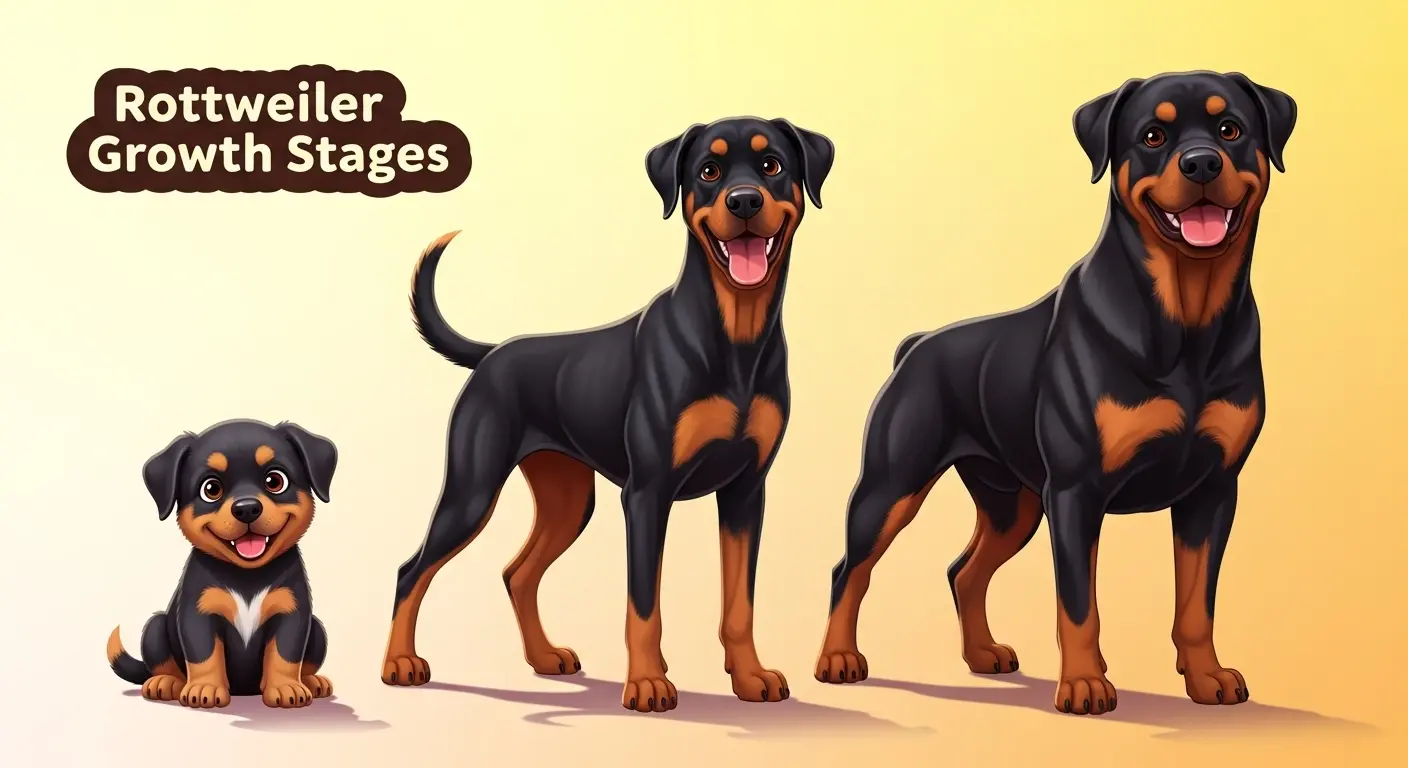 Rottweiler Growth Stages Explained (With Photos and Real Examples)