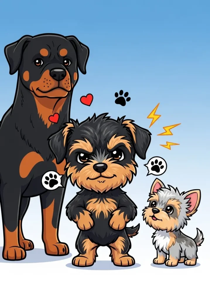 Rottweiler Yorkie Mix Temperament, Training, and Lifespan