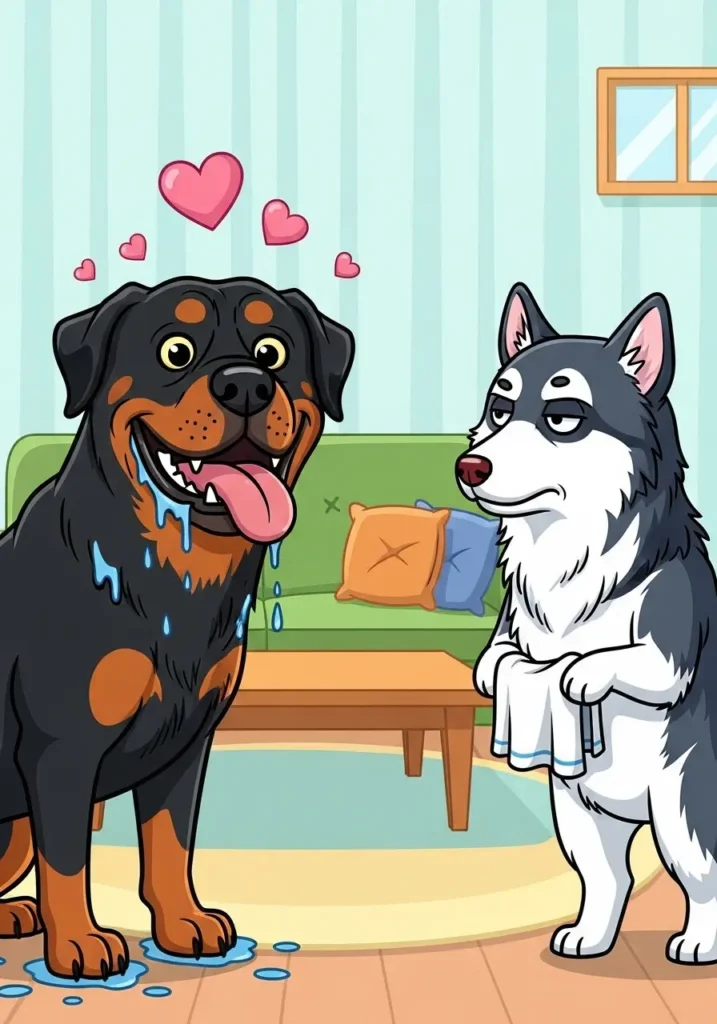 Rottweiler vs Alaskan Malamute