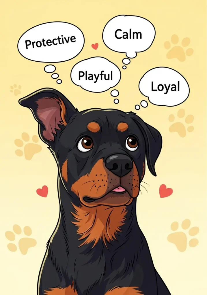 What Your Rottweiler’s Head Type Says About Its Personality