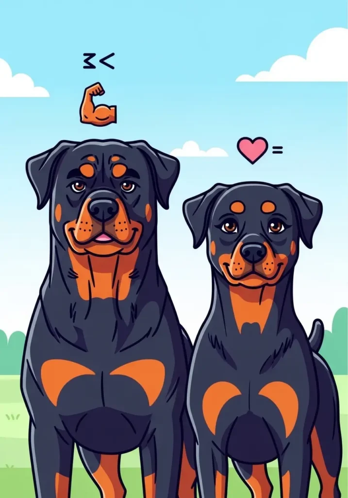 What Your Rottweiler’s Head Type Says About Its Personality