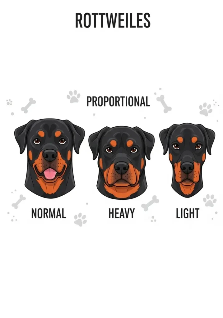 What Your Rottweiler’s Head Type Says About Its Personality