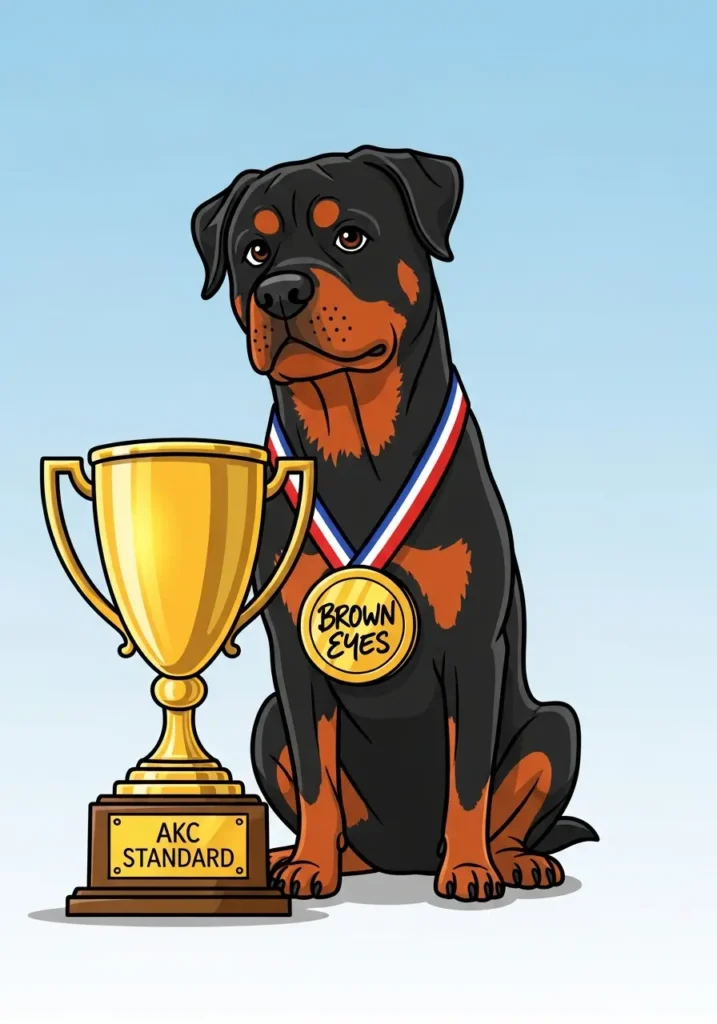 Do Rottweilers Ever Have Hazel or Green Eyes