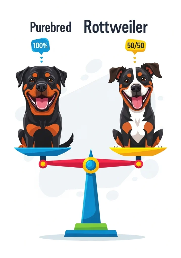 Mixed vs Pure Rottweiler