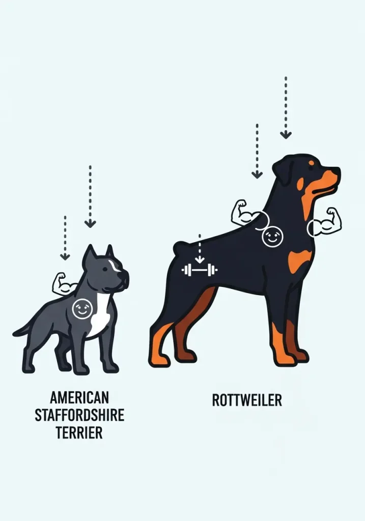 American Staffordshire Terrier Vs Rottweiler Key Differences Explained
